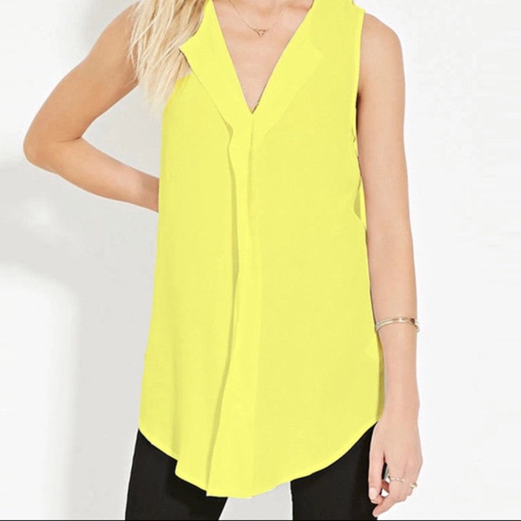 Tops - Summer Casual Chiffon V Neck Sleeveless Blouse
